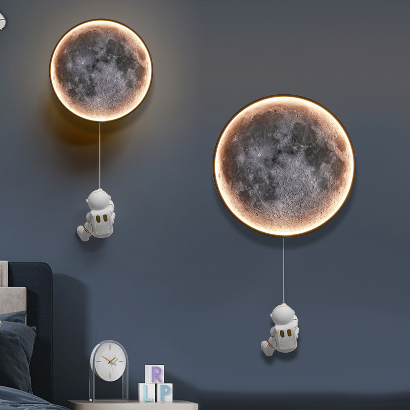 Led Moon Lamp - Moon astronaut lampada da parete a