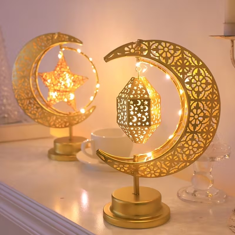 Led Moon Lamp - Luce notturna a LED Ramadan Rotante