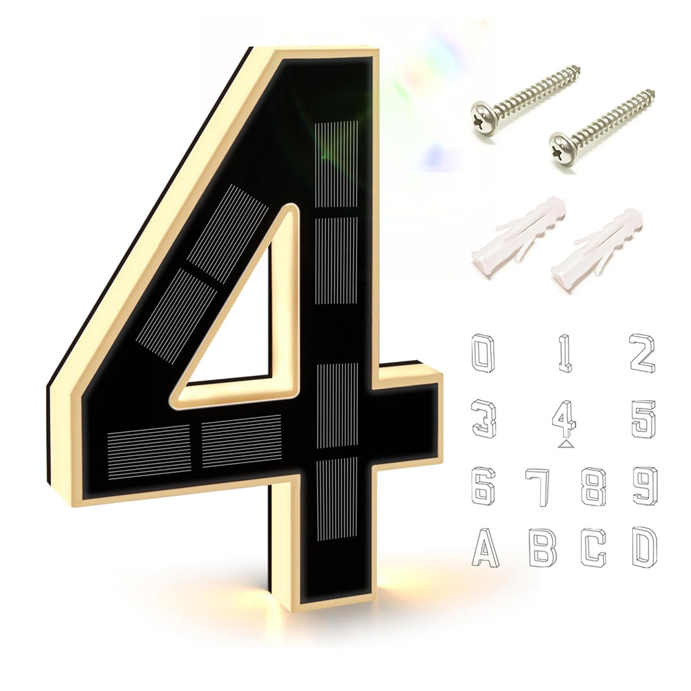 Decor Lighting Address - Lampada solare da esterno da 12