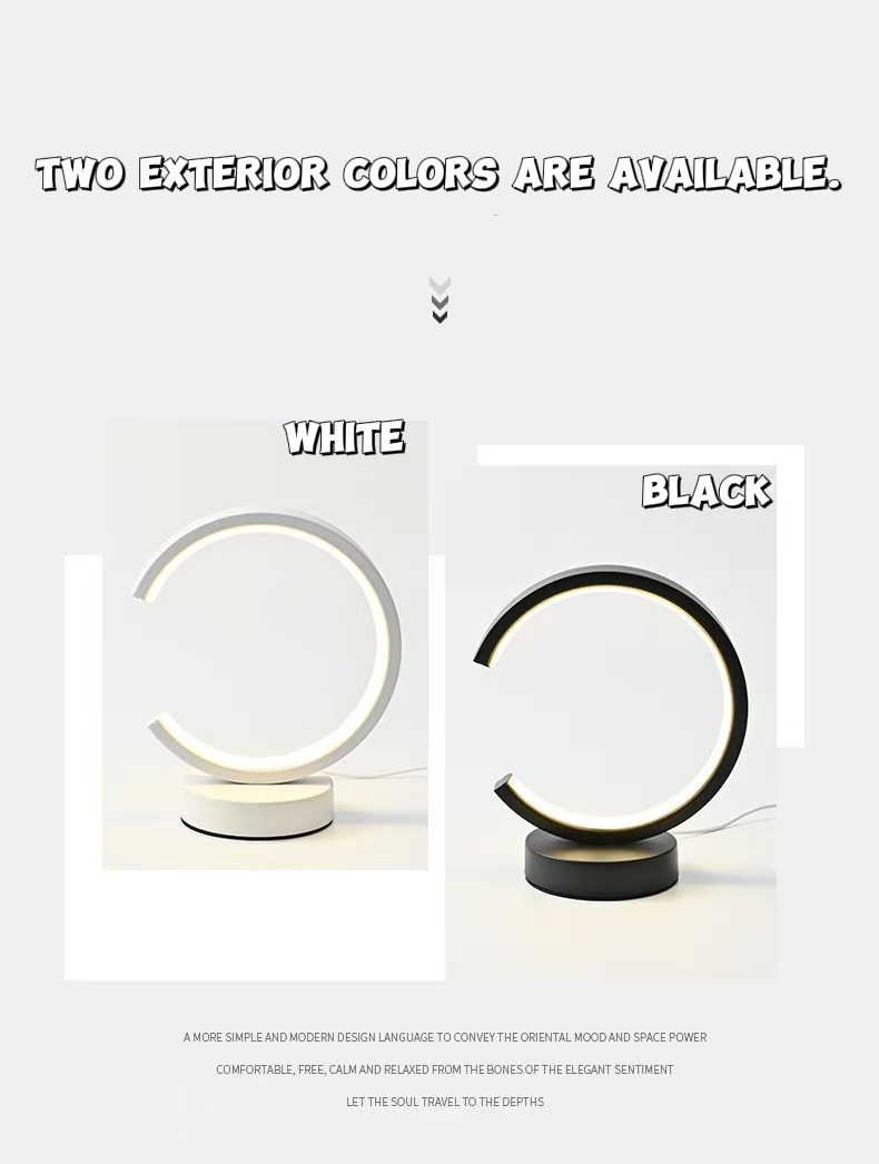 Decor Lighting Table Lamps - Lampada da tavolo ad anello circolare