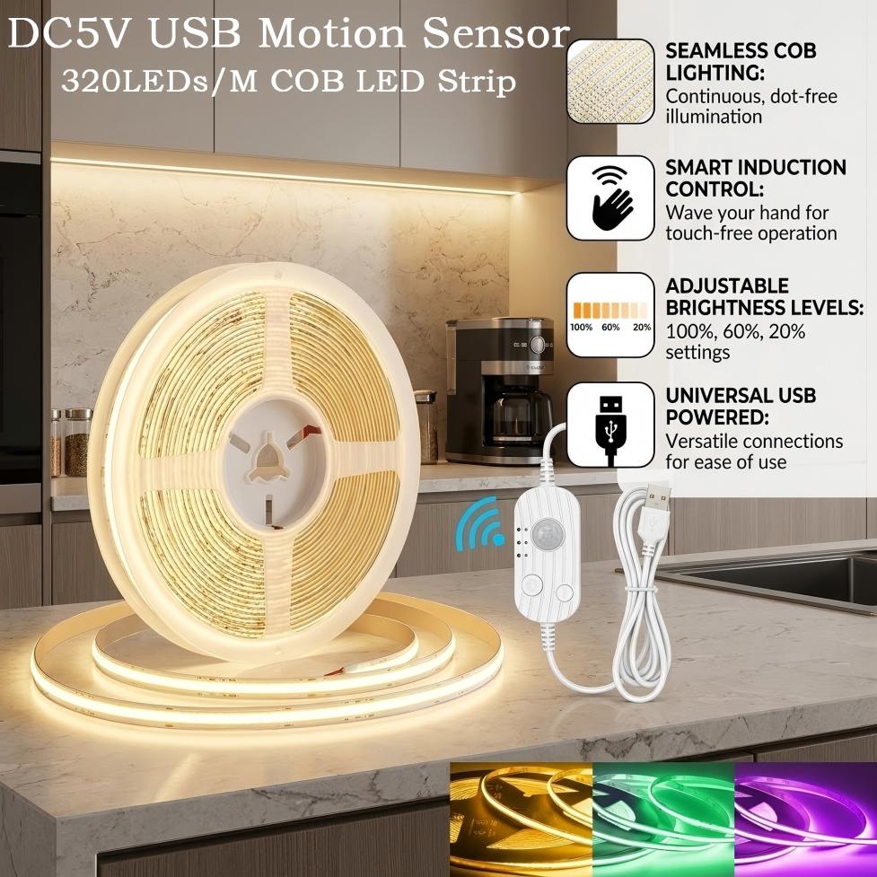 Lighting Decor And More - Striscia LED COB da 8mm con