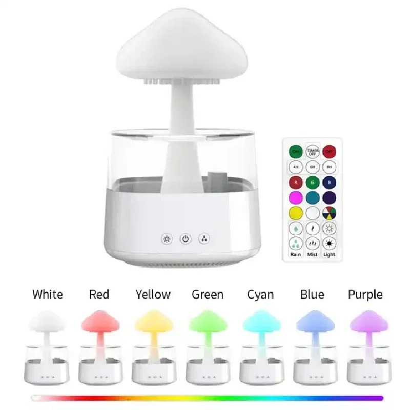 Mushroom Table Lamp - Umidificatore a Forma di Nuvola e