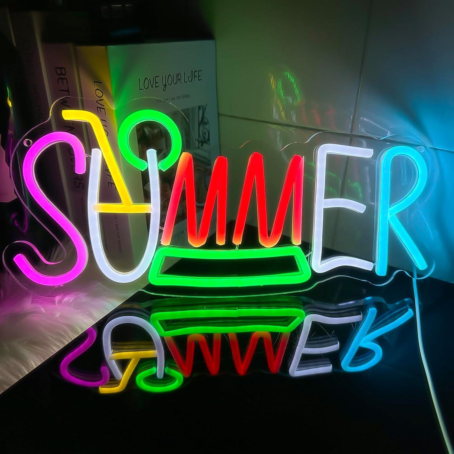Lighting Decor Rentals - Insegna luminosa al neon estiva a