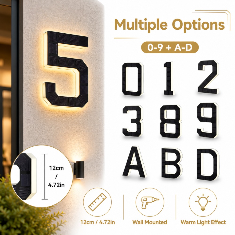 Targa Solare a LED per Numero  - Decor Lighting Address recensione e prezzo