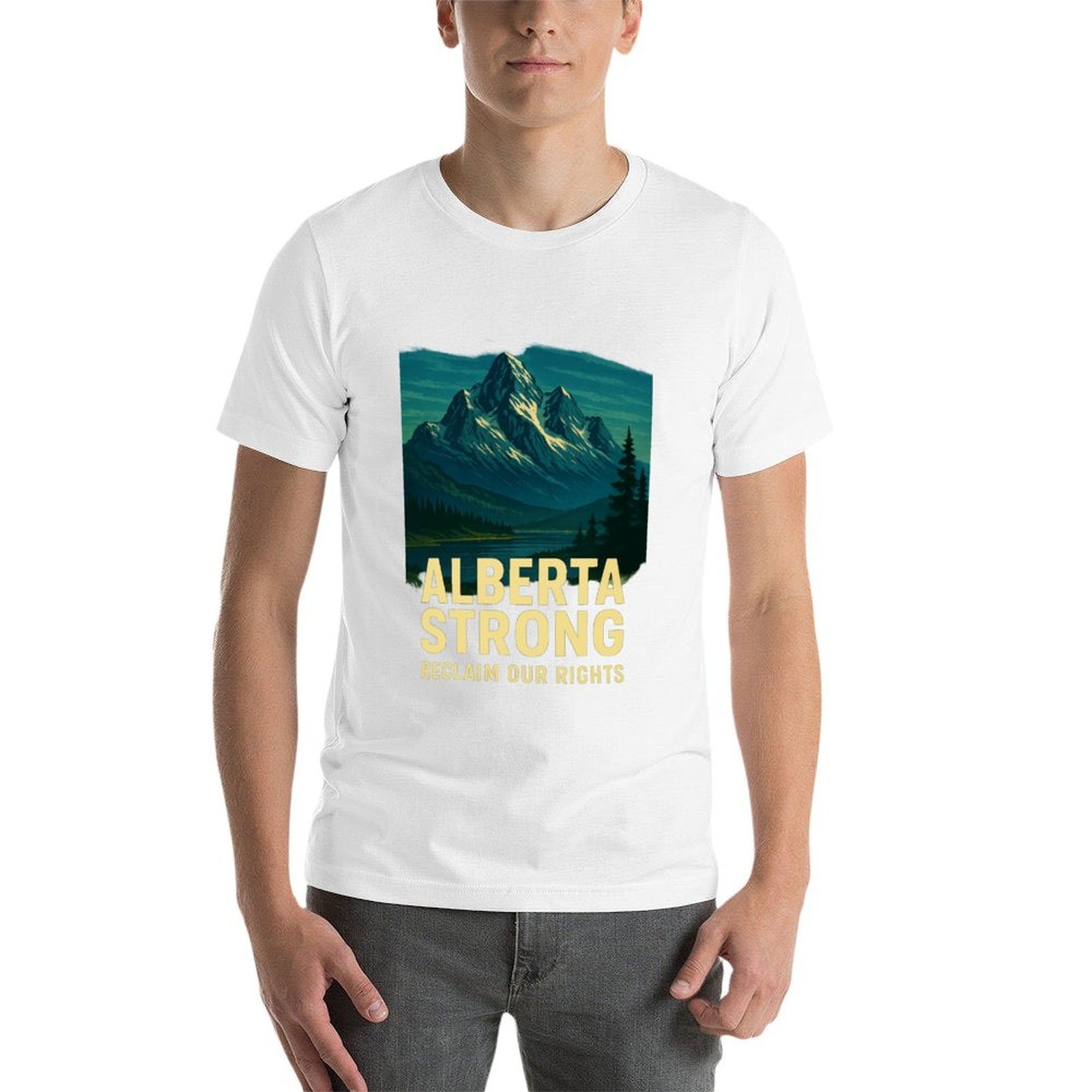 Alberta Strong T-shirt casual  - Alberta Lighting & Decor Edmonton Ab recensione e prezzo