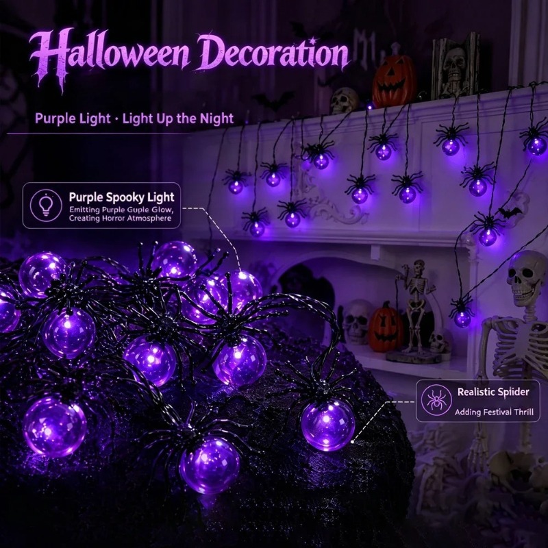 Luci a LED a Forma di Ragno a  - Yard Lighting Decor recensione e prezzo