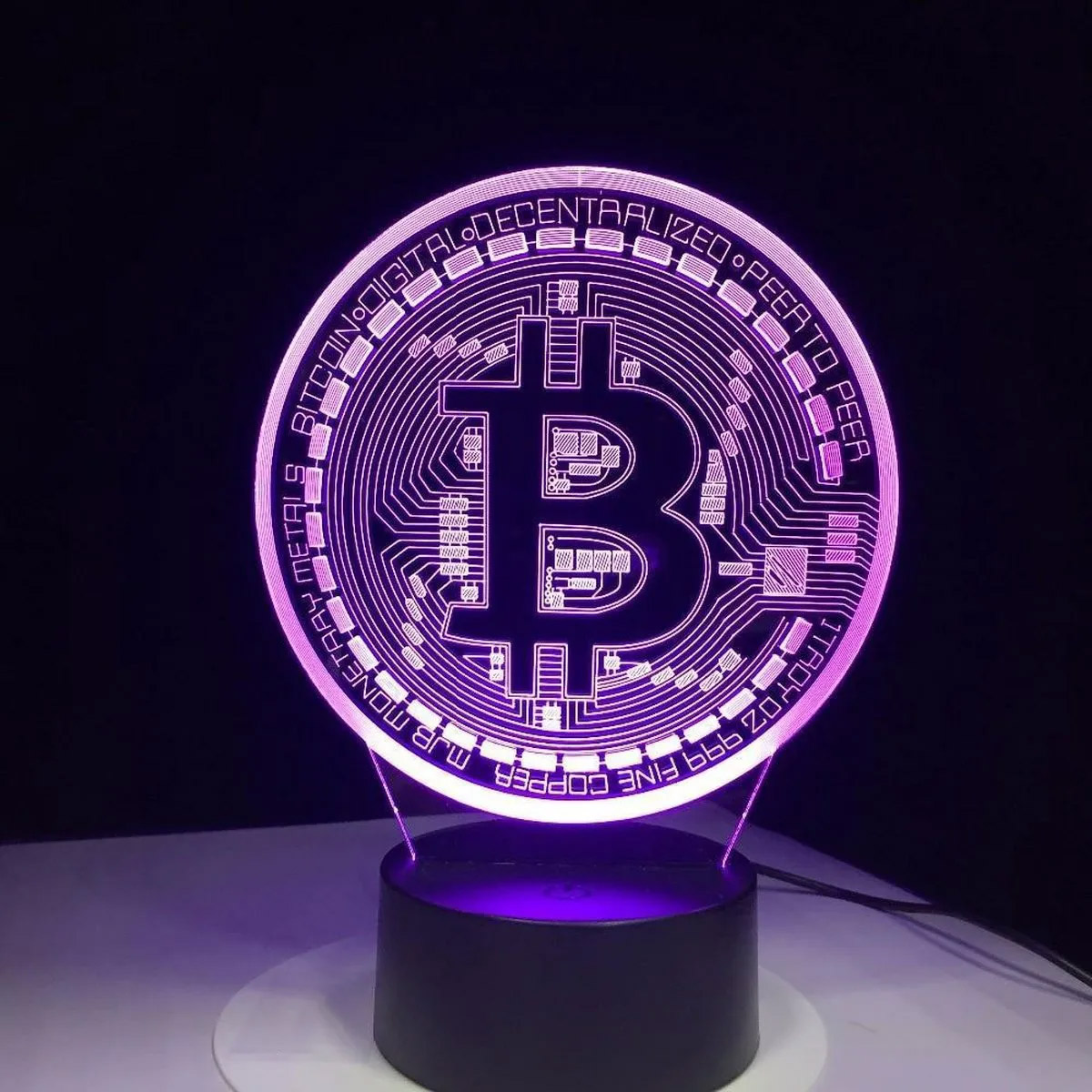 Bitcoin Coin Art Luce notturna - Decor Lighting Table Lamps recensione e prezzo