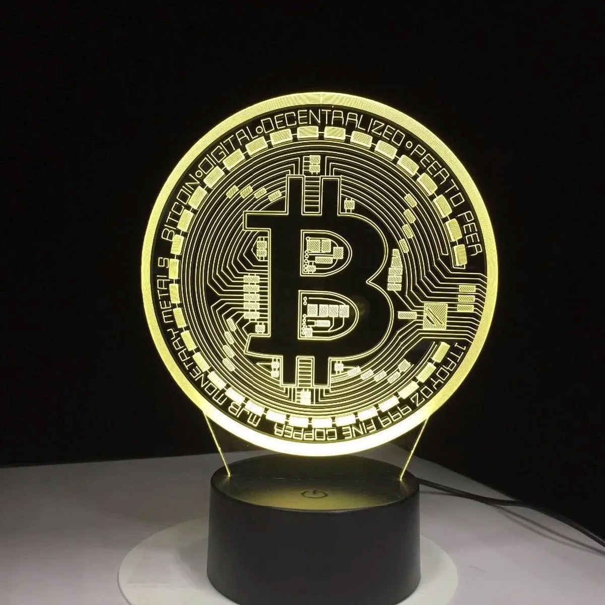 Bitcoin Coin Art Luce notturna - Decor Lighting Table Lamps recensione e prezzo