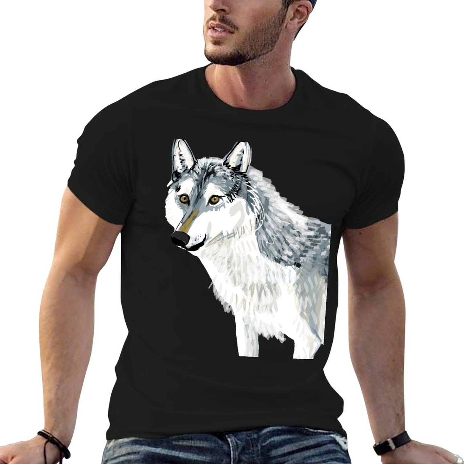 T-shirt Totem Alberta Wolf, to - Alberta Lighting & Decor Edmonton Ab recensione e prezzo
