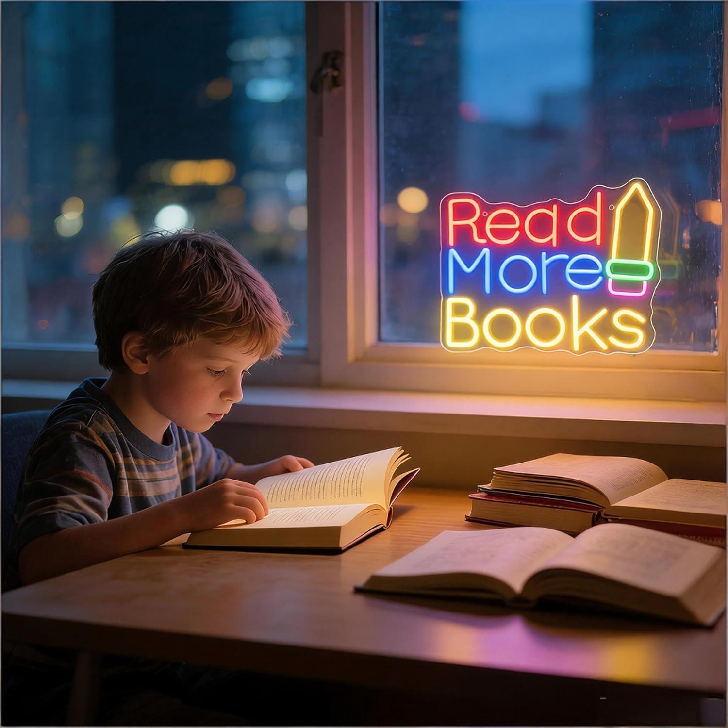 Insegna al neon 'Leggi Più Lib - Lighting Decor And More recensione e prezzo