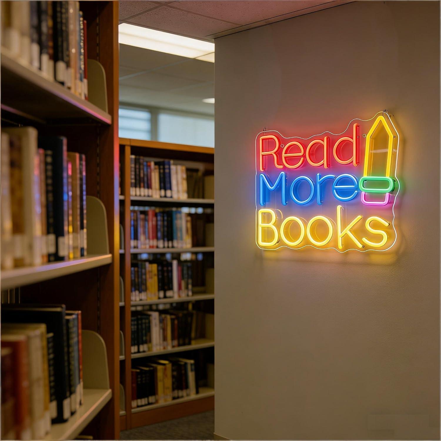 Insegna al neon 'Leggi Più Lib - Lighting Decor And More recensione e prezzo