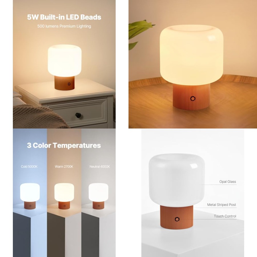 Lampada a Fungo Halo, Lampada  - Mushroom Table Lamp recensione e prezzo