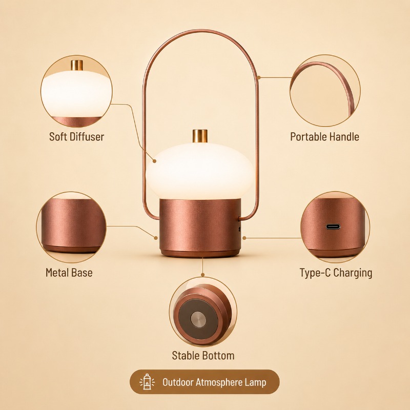 Lampada da Tavolo a Forma di F - Mushroom Table Lamp recensione e prezzo