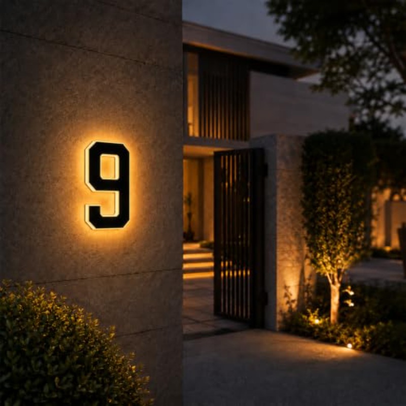 Luce LED per Numero Civico a E - Decor Lighting Address recensione e prezzo