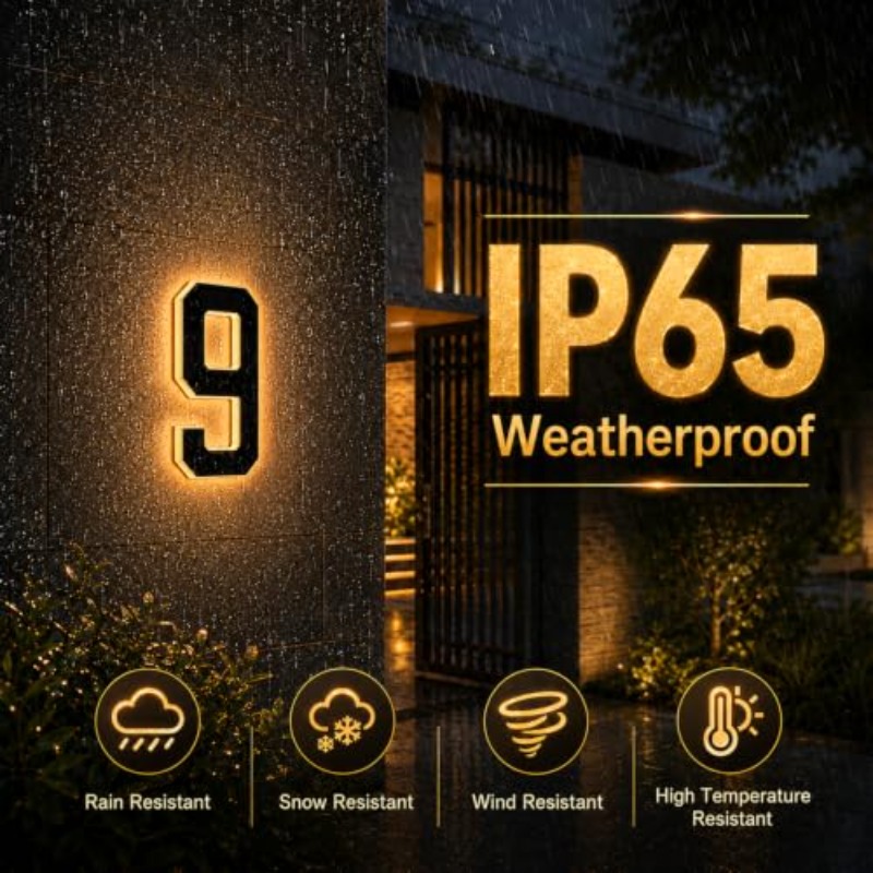 Luce LED per Numero Civico a E - Decor Lighting Address recensione e prezzo