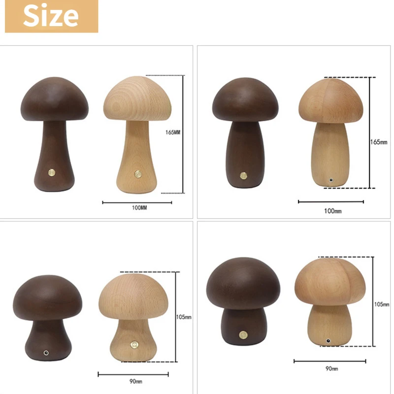 Lampada da comodino in legno c - Mushroom Table Lamp recensione e prezzo