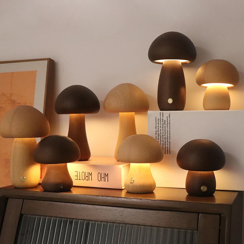 Lampada da comodino in legno c - Mushroom Table Lamp recensione e prezzo
