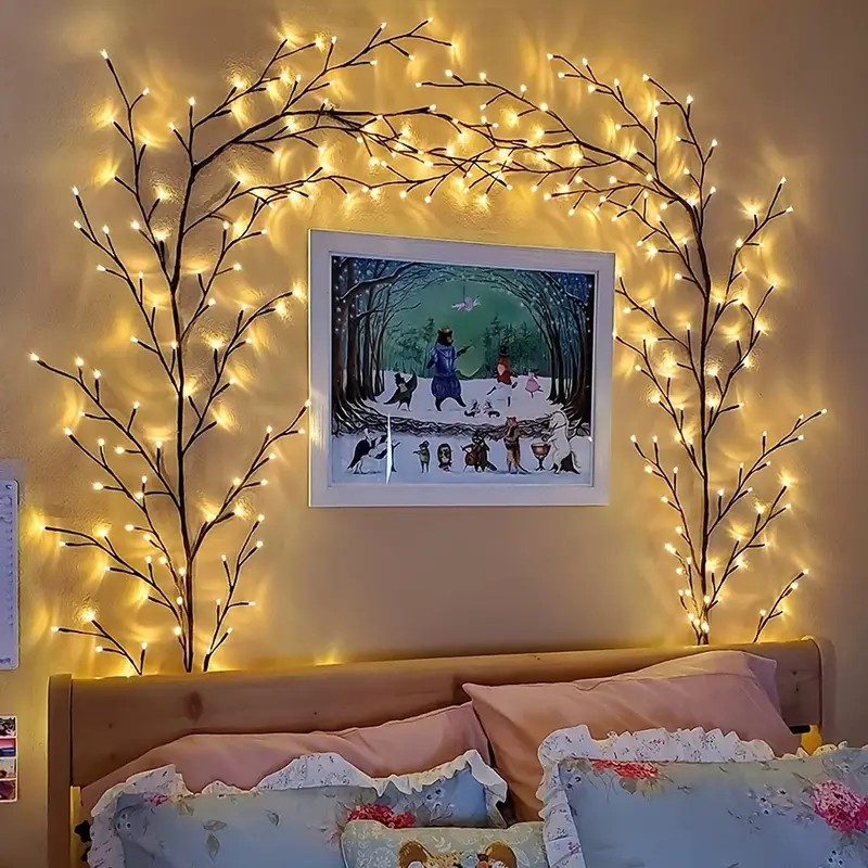 144 LED String Light Ramo di u - Wall Decor Lighting Tree recensione e prezzo