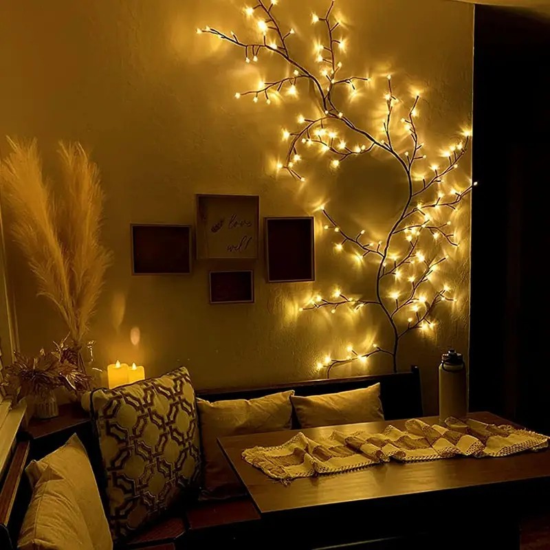 144 LED String Light Ramo di u - Wall Decor Lighting Tree recensione e prezzo