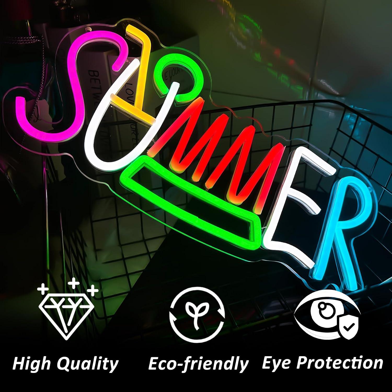 Insegna luminosa al neon estiv - Lighting Decor Rentals recensione e prezzo