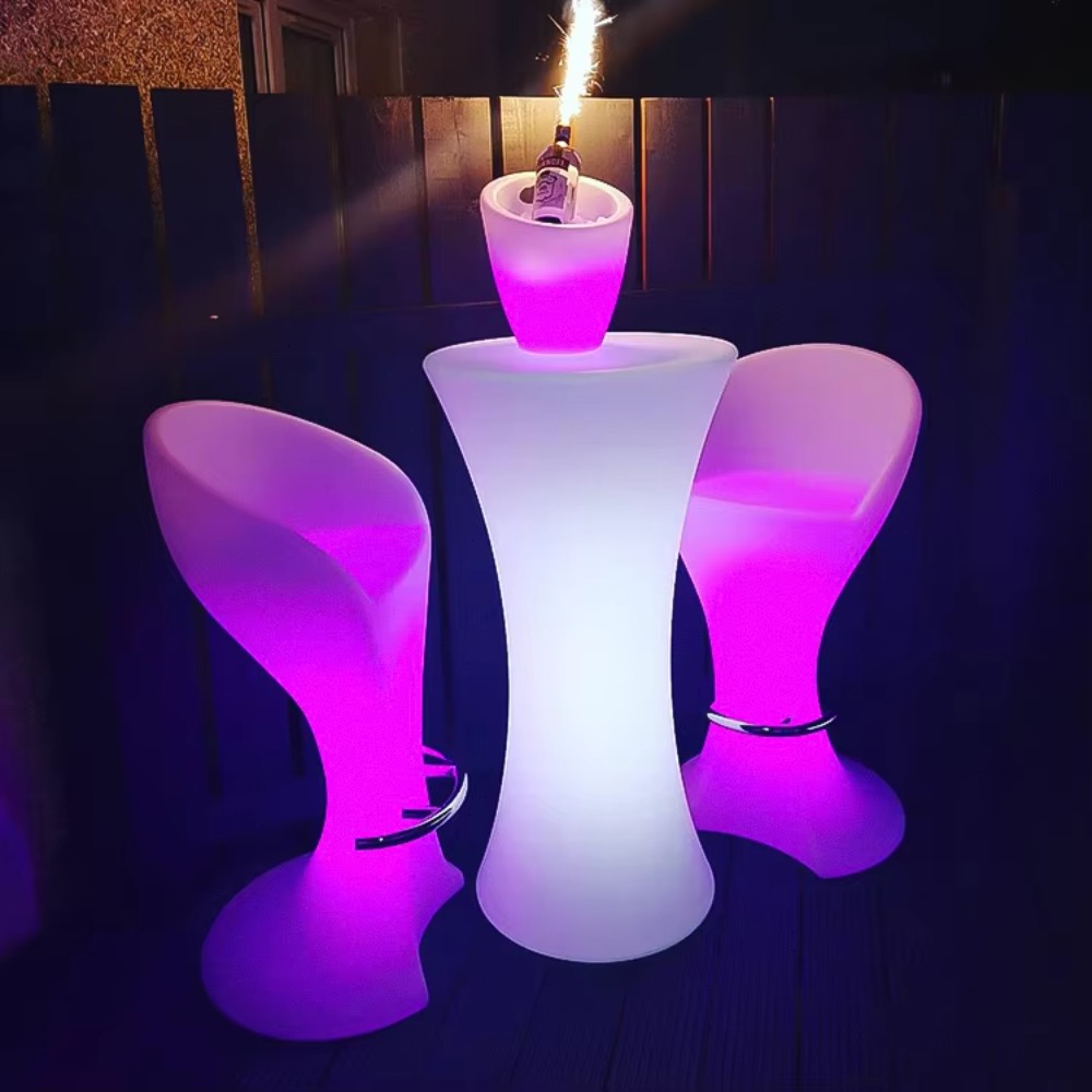 Tavoli Alti da Bar a LED All'I - Lighting Decor Rentals recensione e prezzo