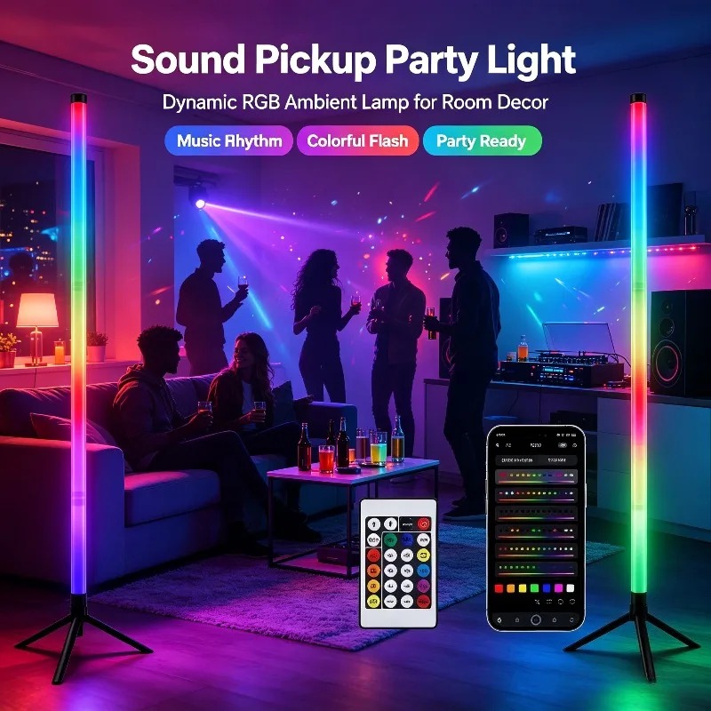 2 Pezzi Lampada da Terra RGB 1 - Lighting Decoration For Home recensione e prezzo