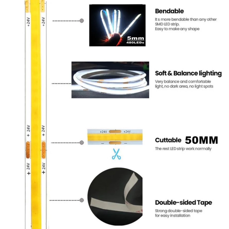 Striscia LED COB Super sottile - Lighting Decor And More recensione e prezzo