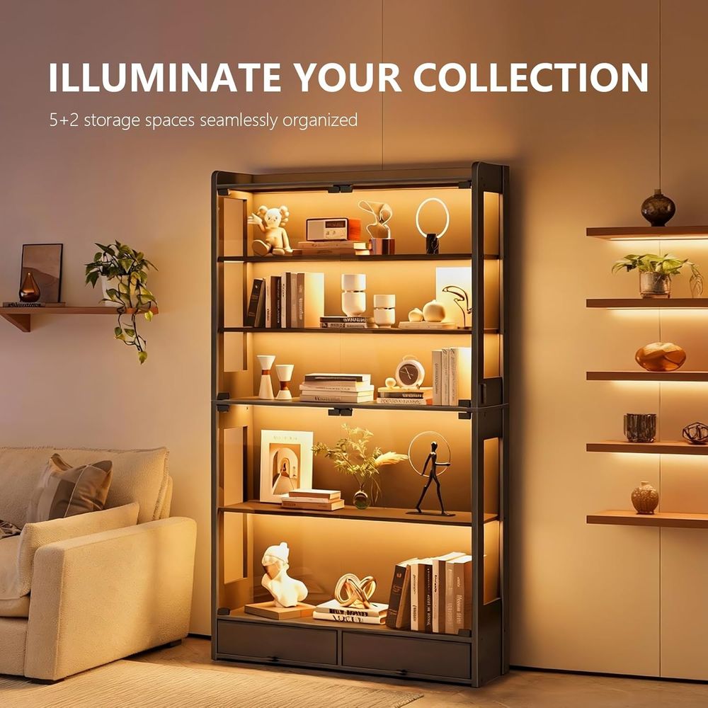 Vetrina Espositiva a 5 Ripiani - Lighting & Home Decor Studio Photos recensione e prezzo