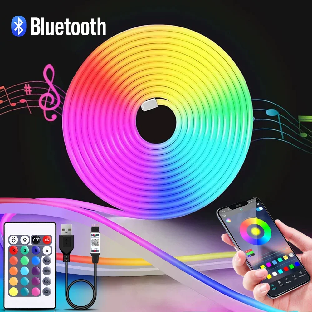1-5m RGB LED Neon Strip Light  - Lighting Decoration For Home recensione e prezzo